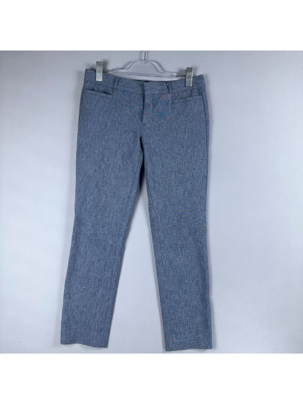 Banana Republic Sloan Ankle Pants Size 6 Large Blue Light Wash Stretch - Picture 2 of 13